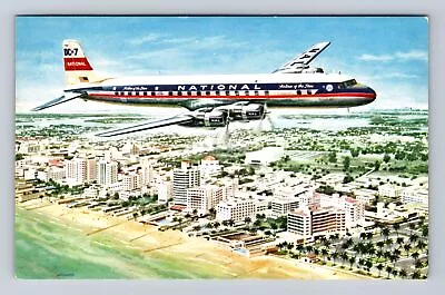 Transportation - Airplane - National Airlines DC-7 Star Vintage Postcard • $7.99