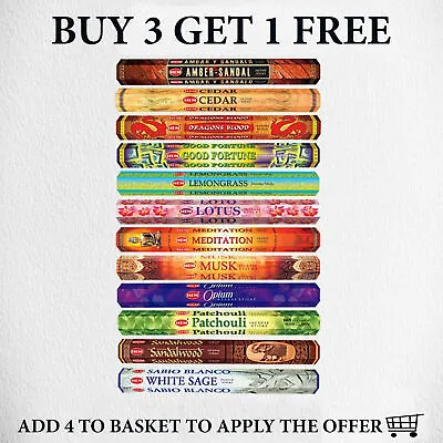 Hem Incense Sticks Joss Mix & Match Scent Burning Stick Insence Aroma Agarbatti • £2.29