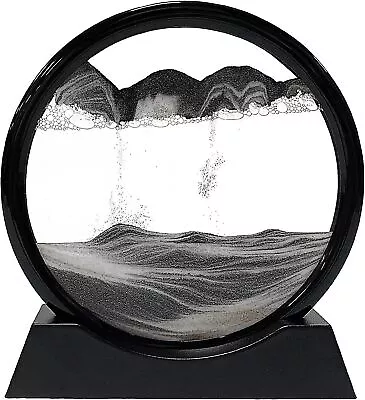 3D Effect Dynamic Sand Frame Art Picture Glass Scene Dynamic Display Flowing • $18.99