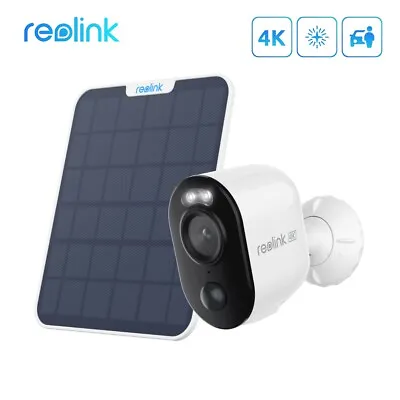 Reolink 4K Wireless WiFi Solar Battery Security Camera Spotlight 2-Way Audio AI • $101.14