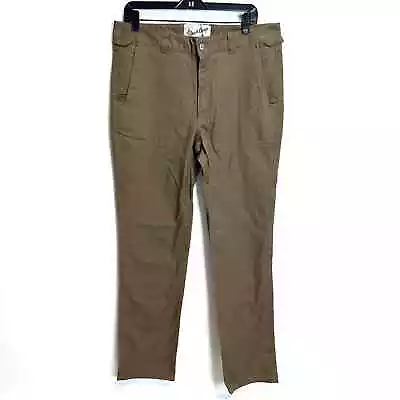 Duck Camp Brush Pants Mens Size 34T Tan Canvas Outdoor Hunting Fishing • $29.75