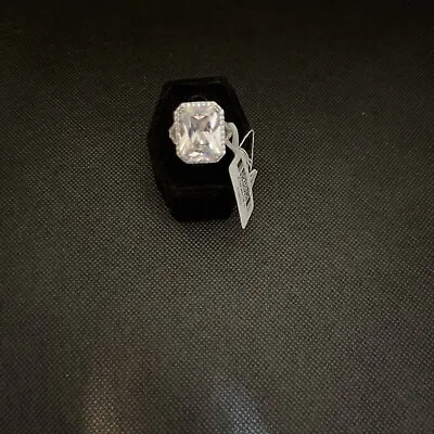 Charles Winston White Cubic Zirconia Rhodium Over Sterling Silver Ring 25.64ctw  • $45.50