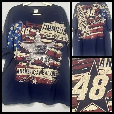 Jimmie Johnson Shirt XXXL #48 An American Salute Nascar Salutes Patriotic • $14.99