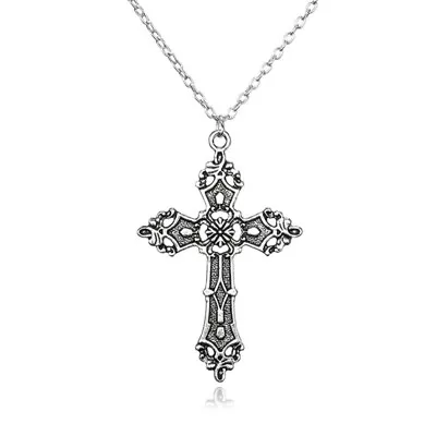 For Christ Vintage Bohemian Pendant Gothic Necklace Women Men Chain Jewelr • £4.88