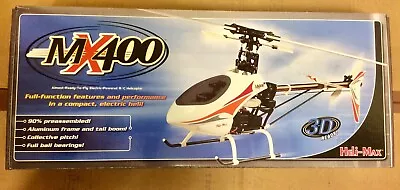 Heli-Max MX400 Electric RC Helicopter Aluminum Frame #HMXE0200/NIB • $179.99