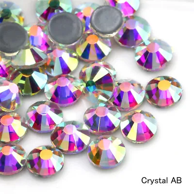 1440 Hotfix Crystal Glass Rhinestones Flatback Iron On Gems Art Deco Craft Beads • £5.99