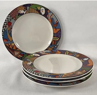 4 VitroMaster Metropolitan Salad Dessert Plates. Great Condition • $24.95