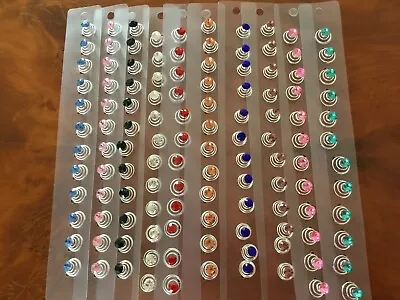 Hair Springs Spiral Jewel Coil Diamante Wedding Bridal Prom Single Stone • £3.99