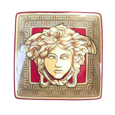 Versace By Rosenthal Medusa Amplified Golden Coin Canape Dish Tray 15253 • $50