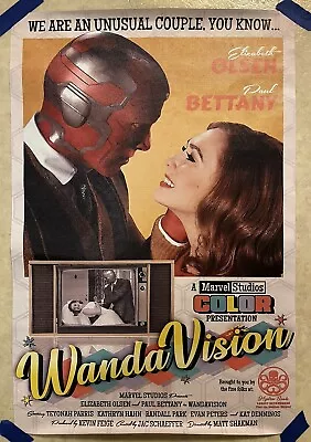 WandaVision Movie Poster ✅ Photo Canvas Art Print 16x24 ✅ Wall Art Retro Marvel • £14.53