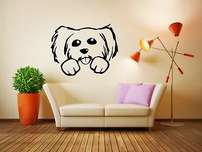 $28.99 • Buy Wall Vinyl Sticker Room Decals Mural Design Art Cute Puppy Dog Bo077