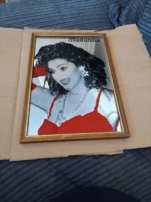 Rare Vintage Pop Queen Madonna Picture Mirror Wooden Frame • $74.67