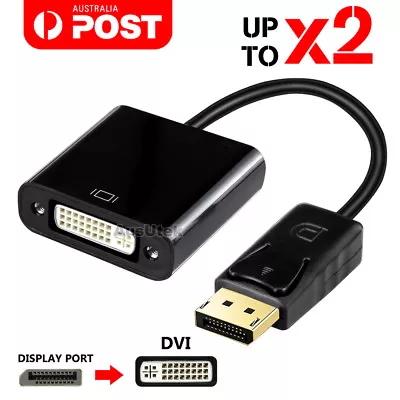 Display Port DisplayPort DP Male To DVI Female Adapter Converter Cable SYD • $5.95