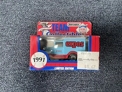 NEW IN BOX 1991 Montreal Expos 4” MATCHBOX Truck Car VINTAGE MLB • $20