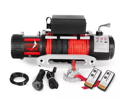 Fieryred Electric Winch 14500LBS 12V Synthetic Rope Wireless Remote 4WD 4x4!!!!! • $409.90