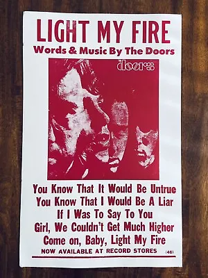$19.95 • Buy The Doors ~ 14X22 Repro Concert Poster ~ Light My Fire USA