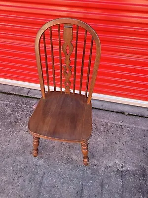 $199.99 • Buy Vintage Royal Charter Oak Windsor Ethan Allen Dining Side Bow Back Chair