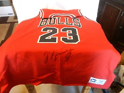 $9232.90 • Buy Michael Jordan Autographed Chicago Bulls Jersey Size 48 Road Jersey 1990's