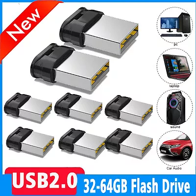 LOT 32GB 64GB Mini USB 2.0 Flash Drive Thumb U Disk Memory Stick Easy To Cary • $6.91