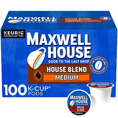 Maxwell House Medium Roast K-Cup Coffee Pods House Blend *100 Ct • $49.46
