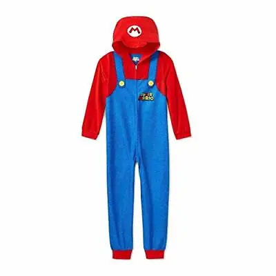 Super Mario Boy's Gaming Costume Hooded Pajama Sleeper • $34.99