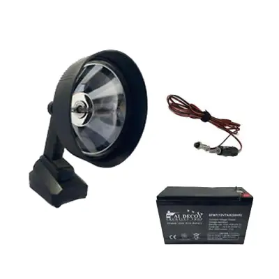 HID HUNTING LAMP 500m+ 175mm 12V CAR OR PORTABLE FOXING SEARCH INTRUDER • £89.99