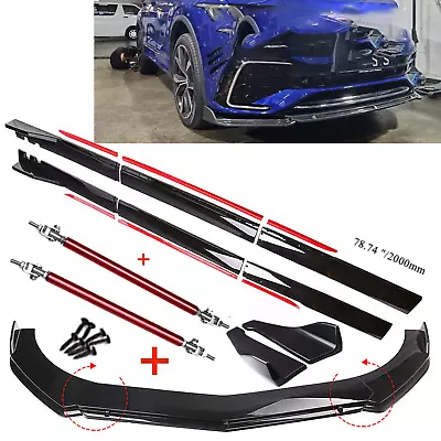 $99.99 • Buy For VW Tiguan R Line Front Bumper Lip Splitter/ Side Skirts/ Rear Lips Body