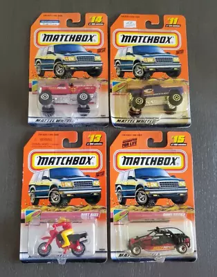 1999 Mattel Wheels Matchbox Lot Of 4 To The Beach Series 3 Cars F-150 Dirt Bike • $32.59