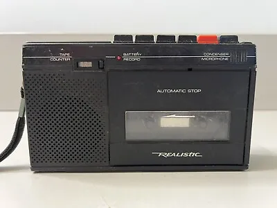 Realistic CTR-58 Portable Cassette Recorder Player Model 14-1008 Compact Vintage • $24.95