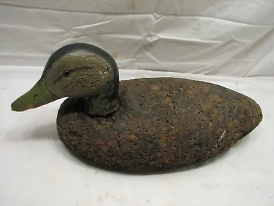 Cork Body Vintage Duck Decoy W/Glass Eyes Gadwall Hen Green Winged Teal Hunting • $119.99