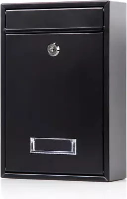 Locking Mailboxes Wall Mounted Vertical – Jssmst Key Lock Drop Mail Box Medium X • $29.06