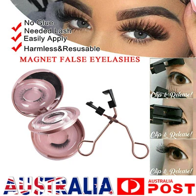 $9.86 • Buy Magnetic Eyelashes Set False Natural Extension Curler Kit Eye Lashes Applicator