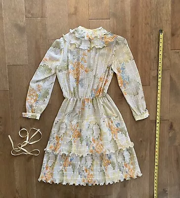 Vintage Country Western Floral Dress Size Small See Description • £23.75