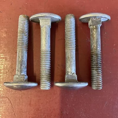 Bumper Bolt (4) Lot  Oval With Stainless Caps Vintage Hot Rod Trog Scta • $124.99