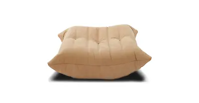 $1349 • Buy TO GO Ottoman Sofa – Cashew Brown Italian Leather - USA Stock!