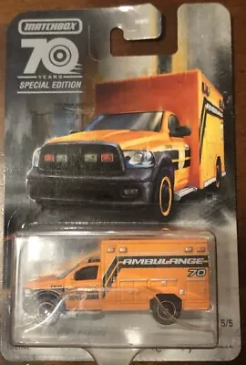 2019 Ram Ambulance Matchbox Moving Parts Special Edition NIP 1:64 • $6.61