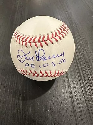 DON LARSEN Autographed Signed Baseball On ROMLB - Perfect Game Date Inscription • $39.99