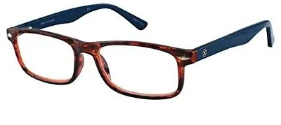 Ann Taylor Designer Reading Glasses ATR 010 C20 TORTOISE HAVANA/NAVY BLUE +2.00 • $12.95