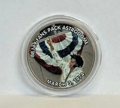 United States - Elvis Presley - Packed Astrodome - Half Dollar Colorized Coin • $12.85
