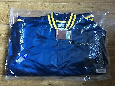 £95.23 • Buy Mitchell & Ness University Of Michigan Wolverines Satin Jacket Blue Size L NCAA