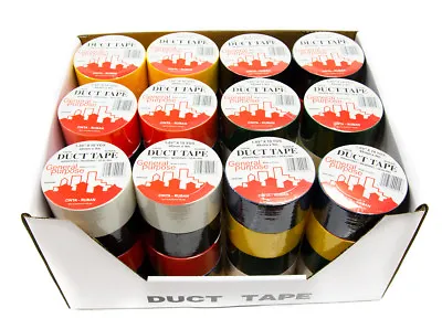 48 Rolls Of Duct Tape In Assorted Colors - 1.89  X 10 Yds - 8 Mil • $41.25