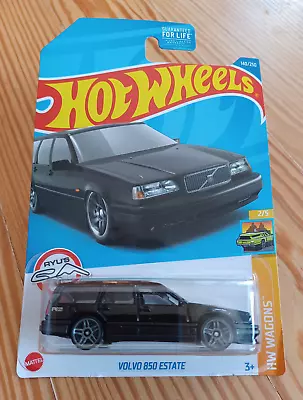 Hot Wheels Volvo 850 Estate 140/250 HW Wagons 2/5 Black 2022  COMBINED SHIPPING • $2.47