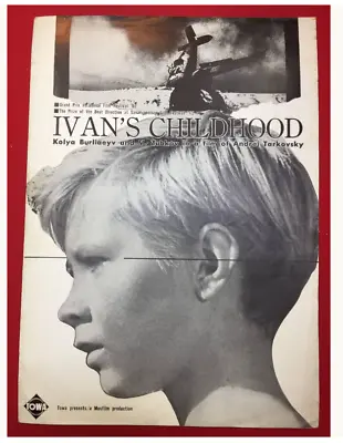 $115 • Buy Andrei Tarkovsky MY NAME IS IVAN Japan Japanese Movie Original Poster Press