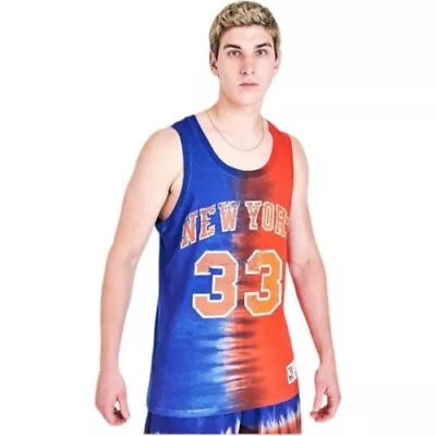 Men's Mitchell & Ness New York Knicks NBA Patrick Ewing Tie-Dye Tank Size XL NWT • $29.95