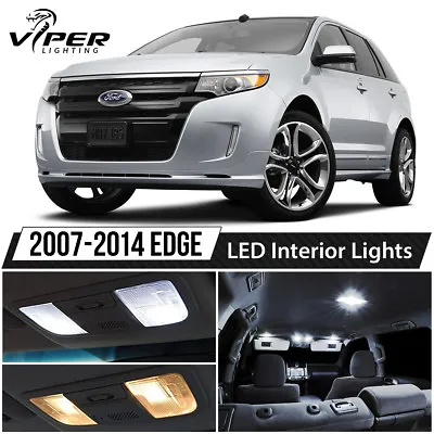  2007-2014 Ford Edge White Interior LED Lights Package Kit + License Lights • $13.99