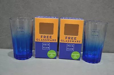 £13.99 • Buy 2x Beckham Haig Club Whisky Hi Ball Long Drink Glass In Box 40cl 400ml New 2021
