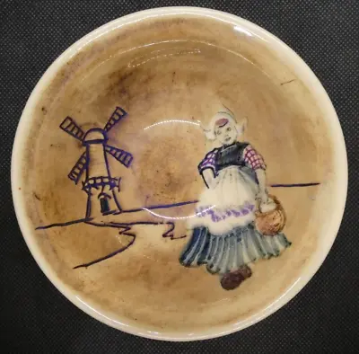 Vintage Martin Boyd Small Bowl With Dutch Girl And Windmill • $48