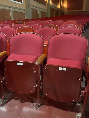 Lot 1600 Used AUDITORIUM SEATING Real Cinema Movie Chairs Mauve • $20