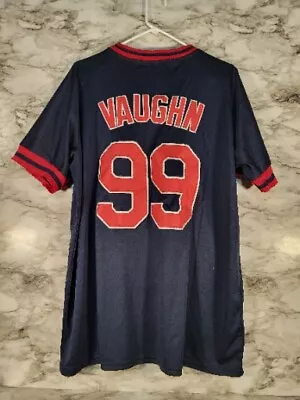 Cleveland Indians Nike Vaughn Jersey Halloween Costume Memorabilia With Glasses  • $22.99