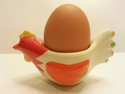 CHICKEN1 Figurine Egg Cup Ceramic Lovely Colorful Vintage Kitchen Collect Home • $29.99